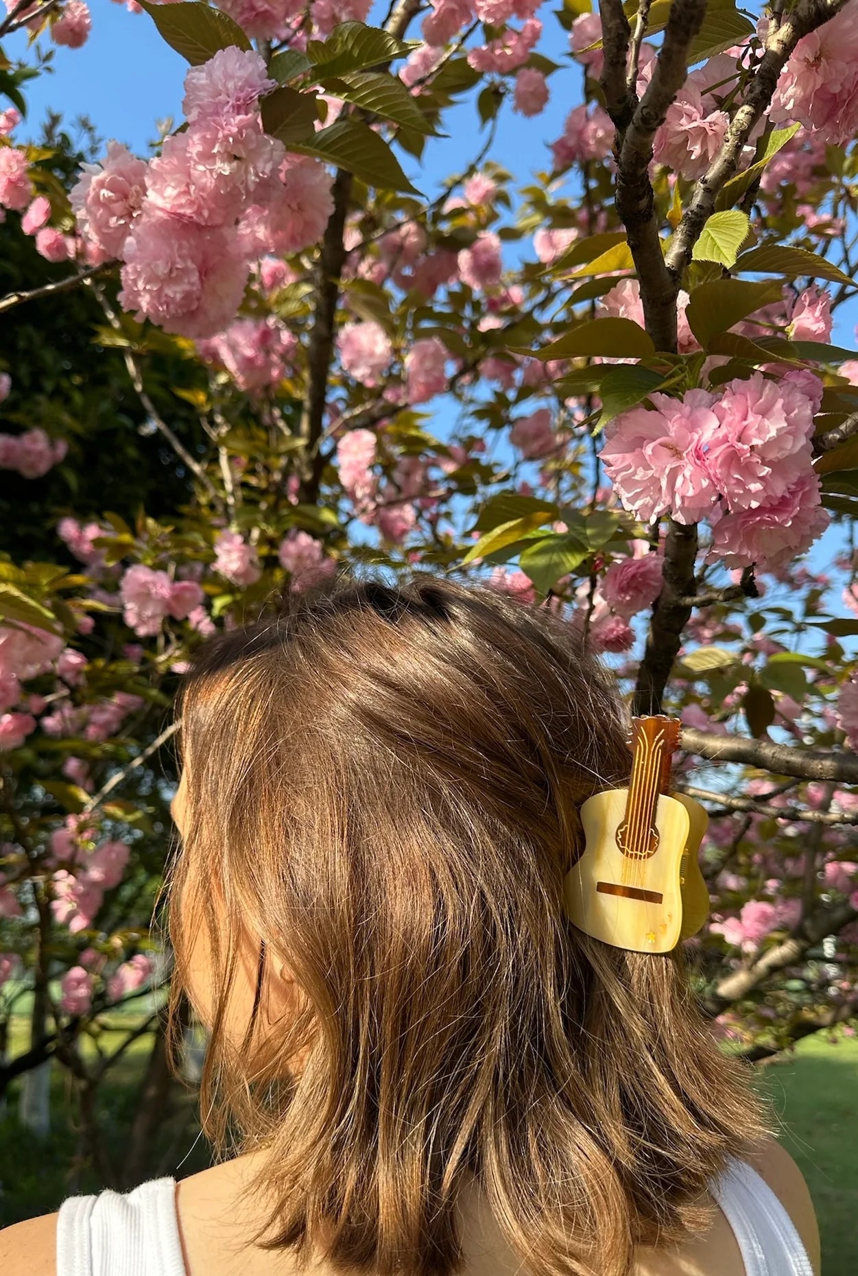 Hand-painted Guitar Claw Hair Clip | Eco-Friendly