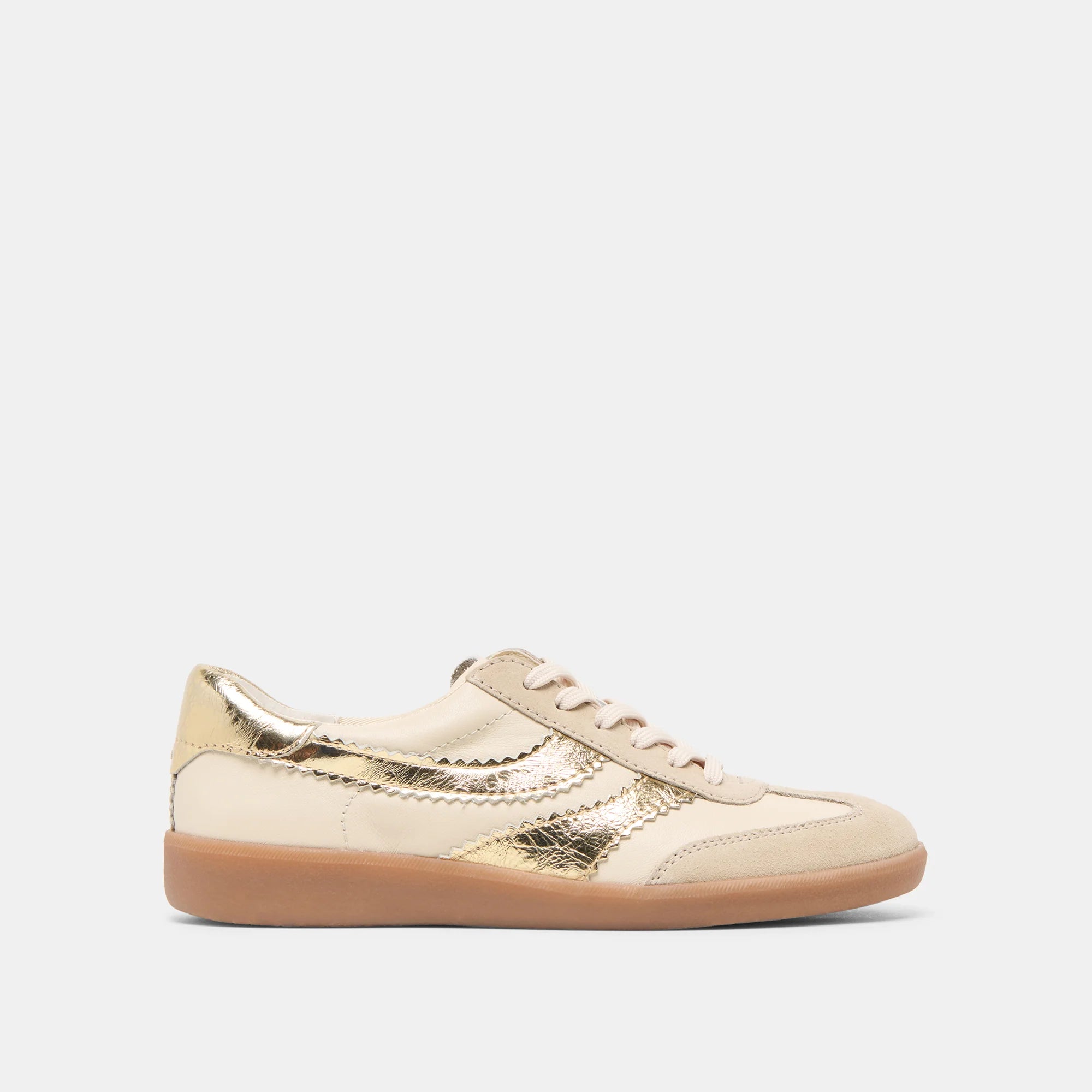 Merit Sneakers White Gold Leather
