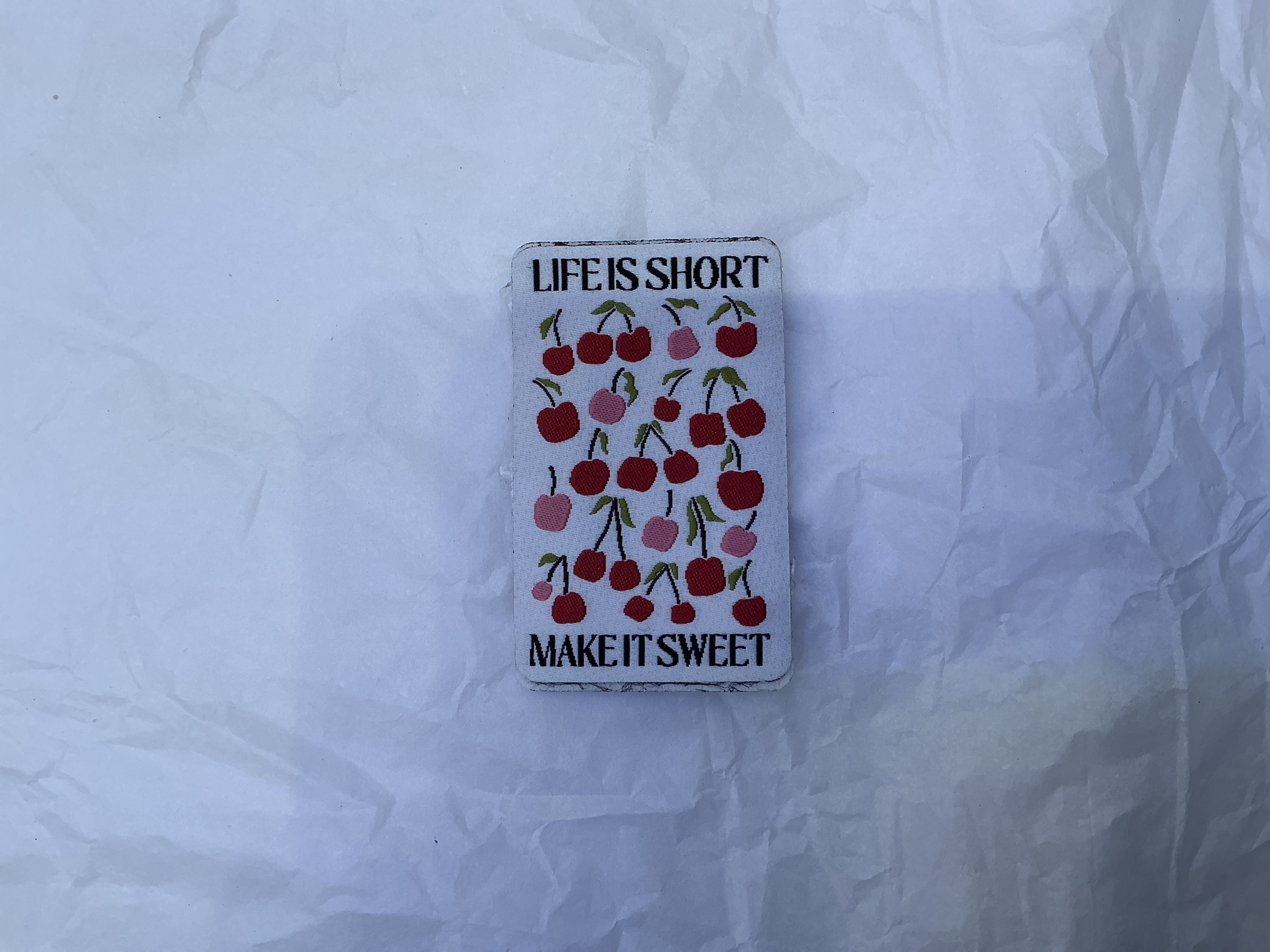 Life is short patch