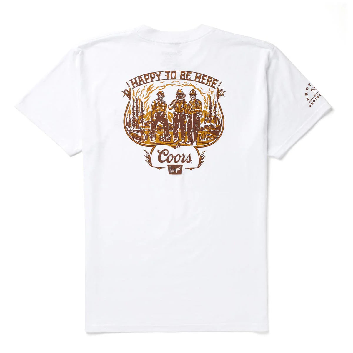 SEAGER X COORS BANQUET HOTSHOTS TEE WHITE