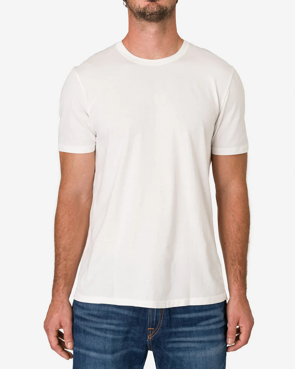 SUPER SOFT "SUPIMA" COTTON TEE - CHALK