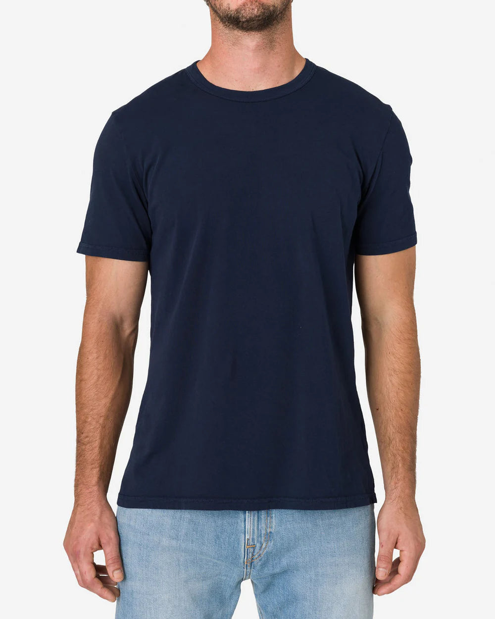 SUPER SOFT "SUPIMA" COTTON TEE - NAVY