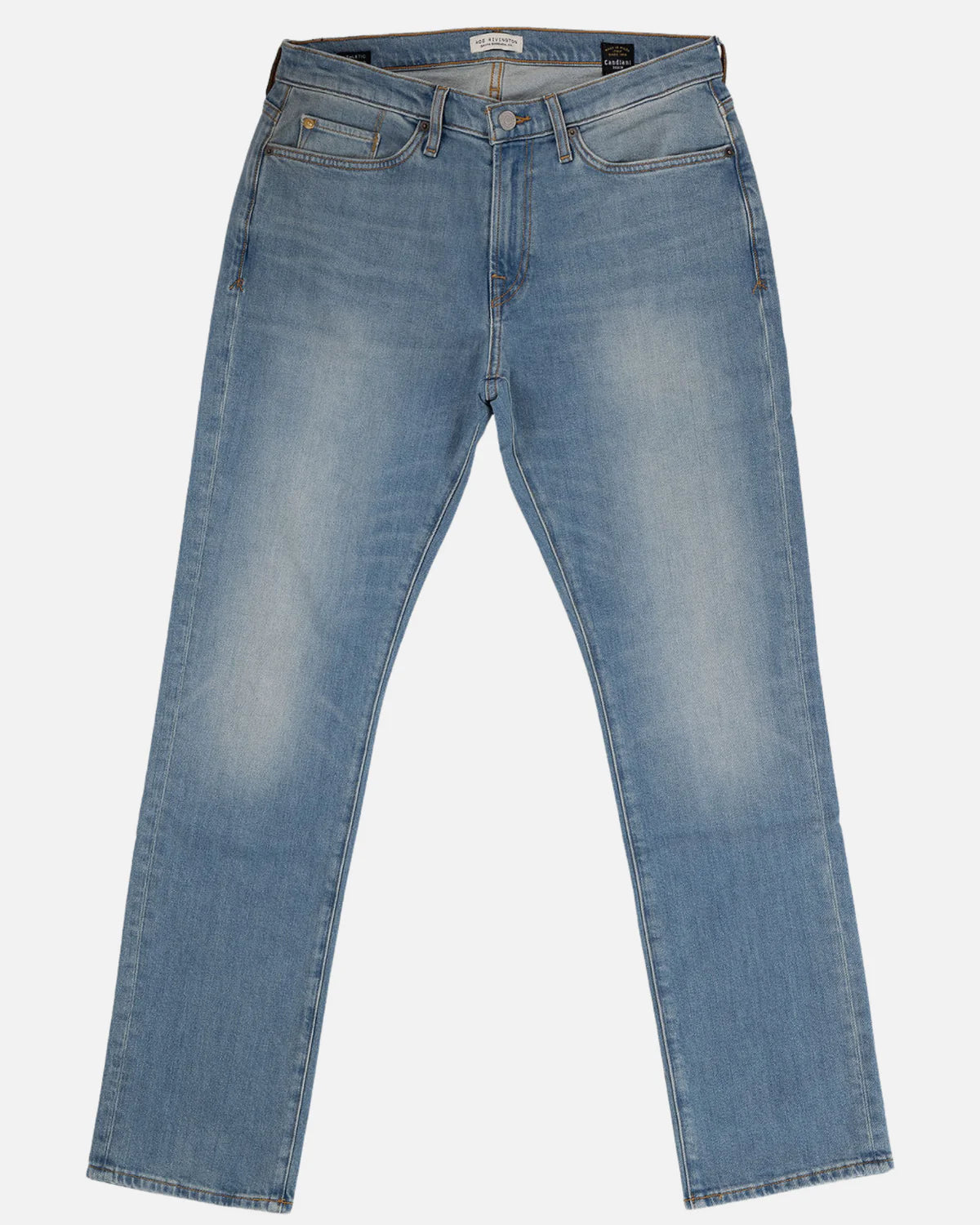 ATHLETIC STRAIGHT DENIM JEANS - LIGHT VINTAGE
