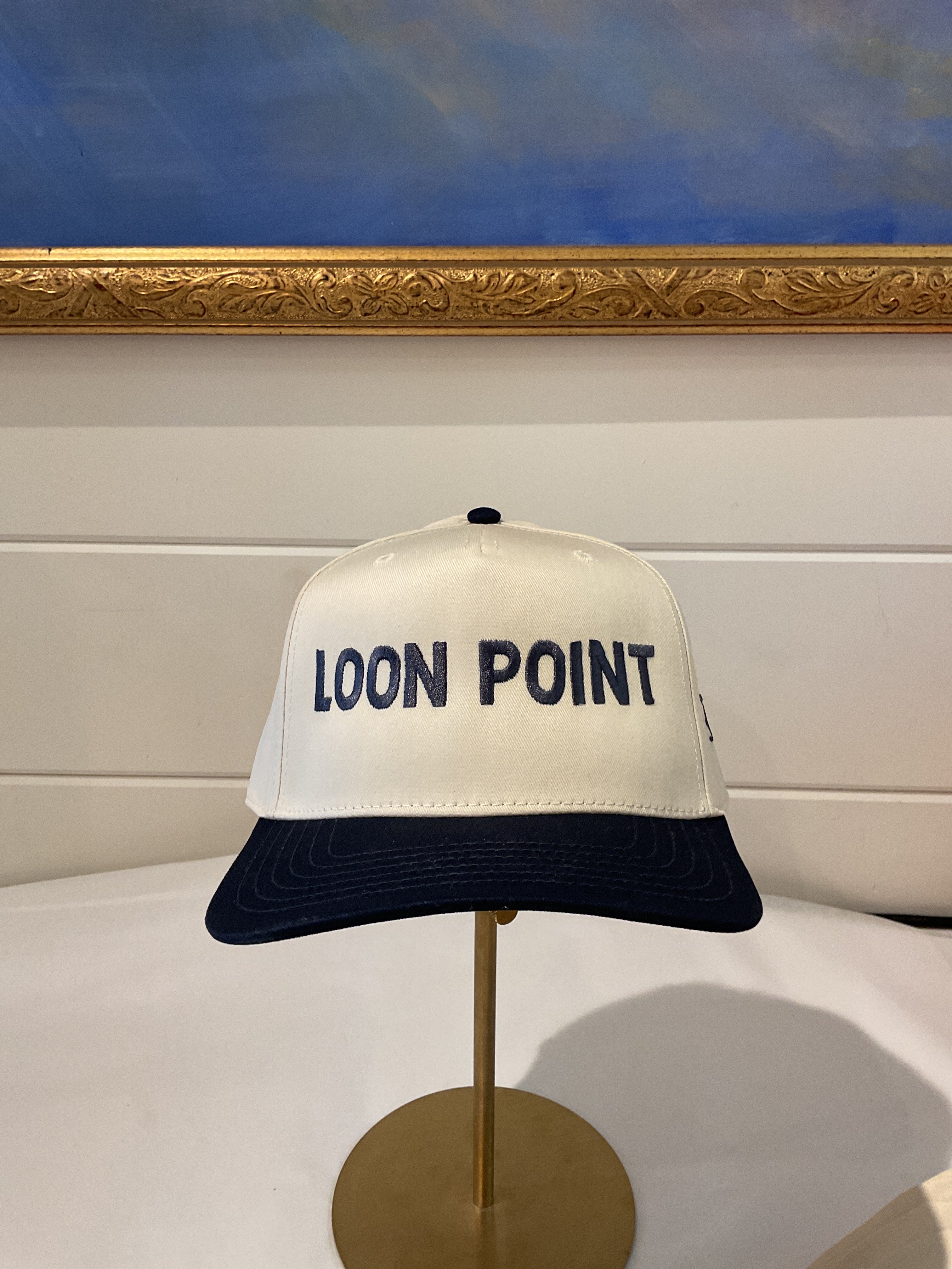Loon point trucker hat