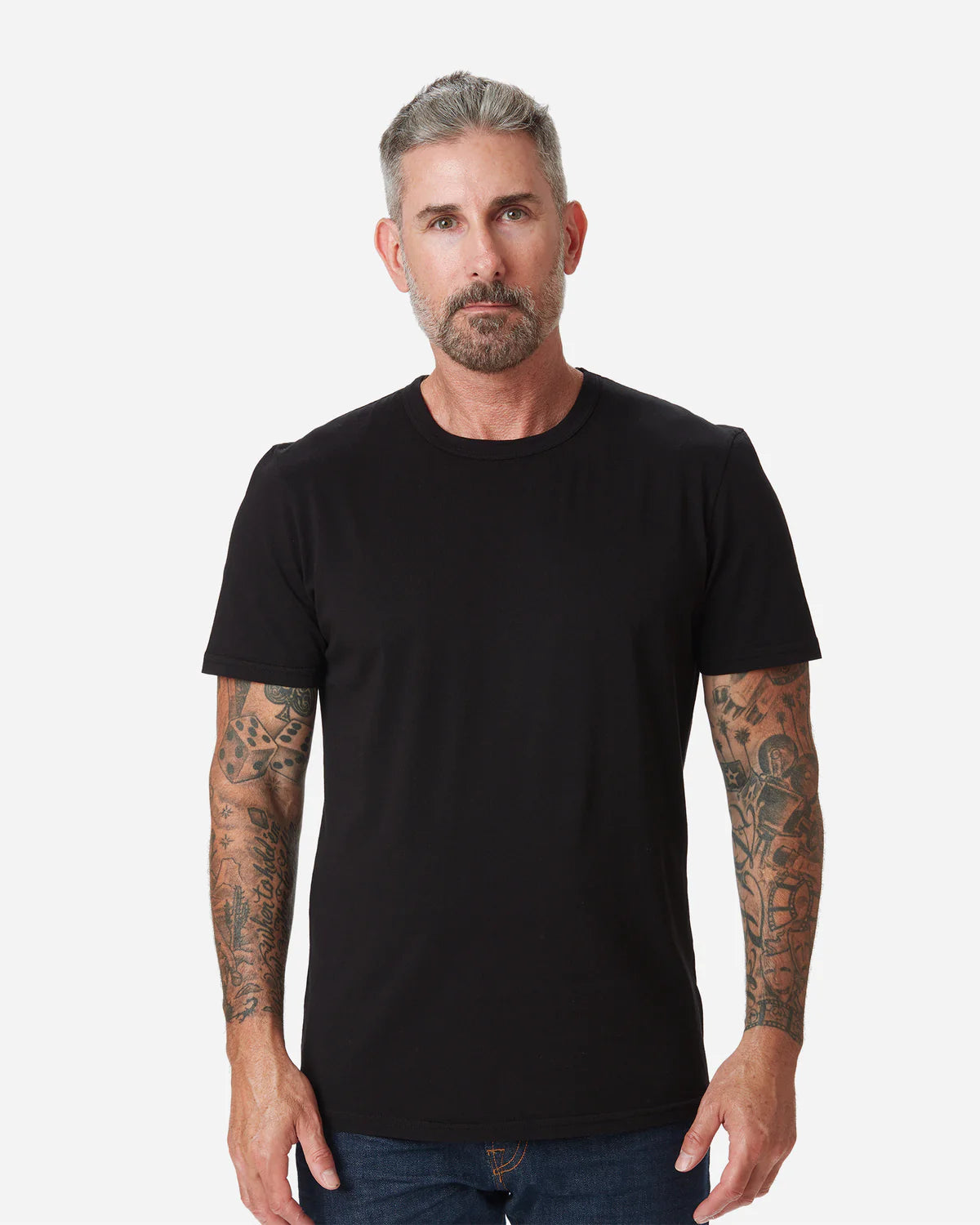 SUPER SOFT "SUPIMA" COTTON TEE - BLACK