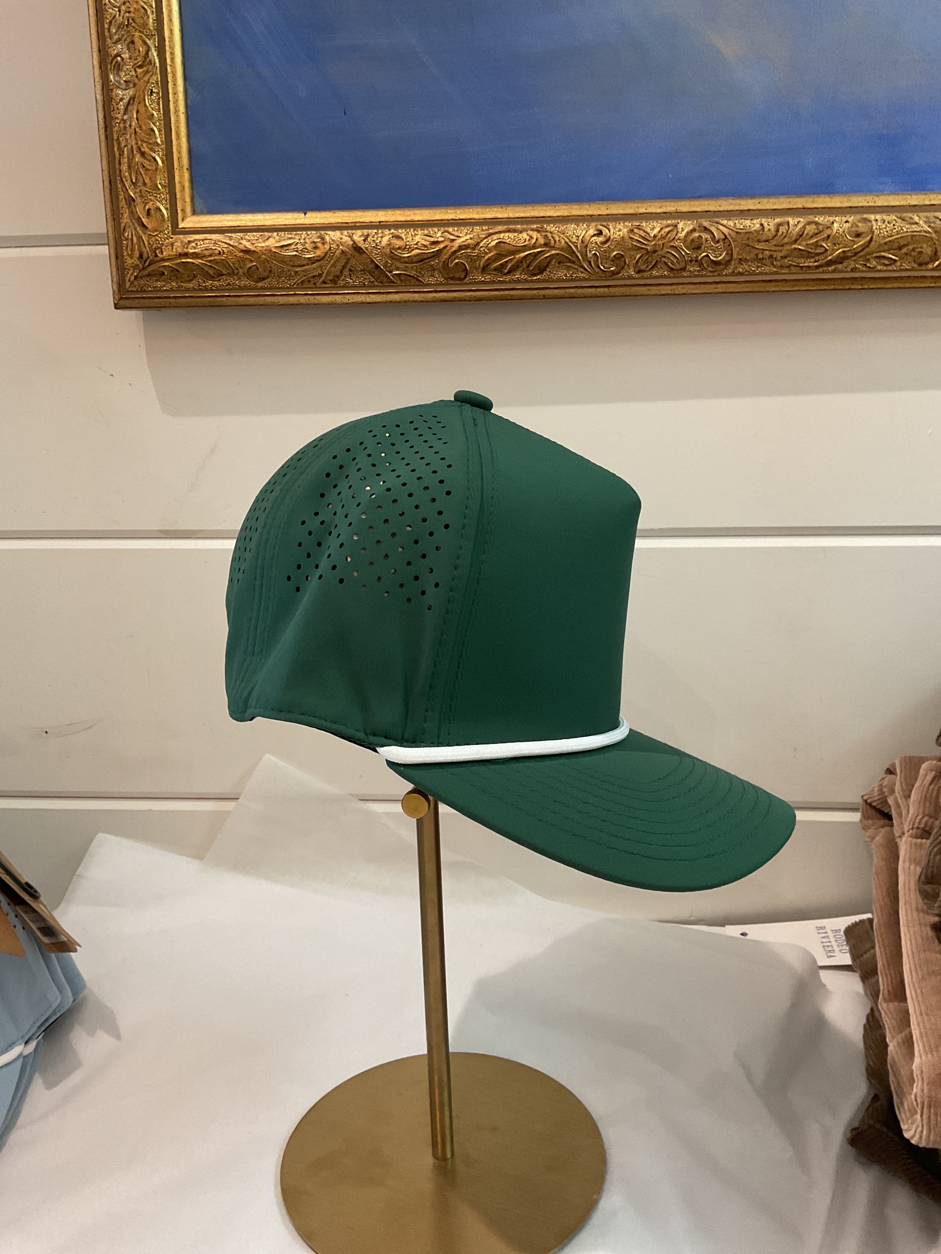 Dark green trucker hat