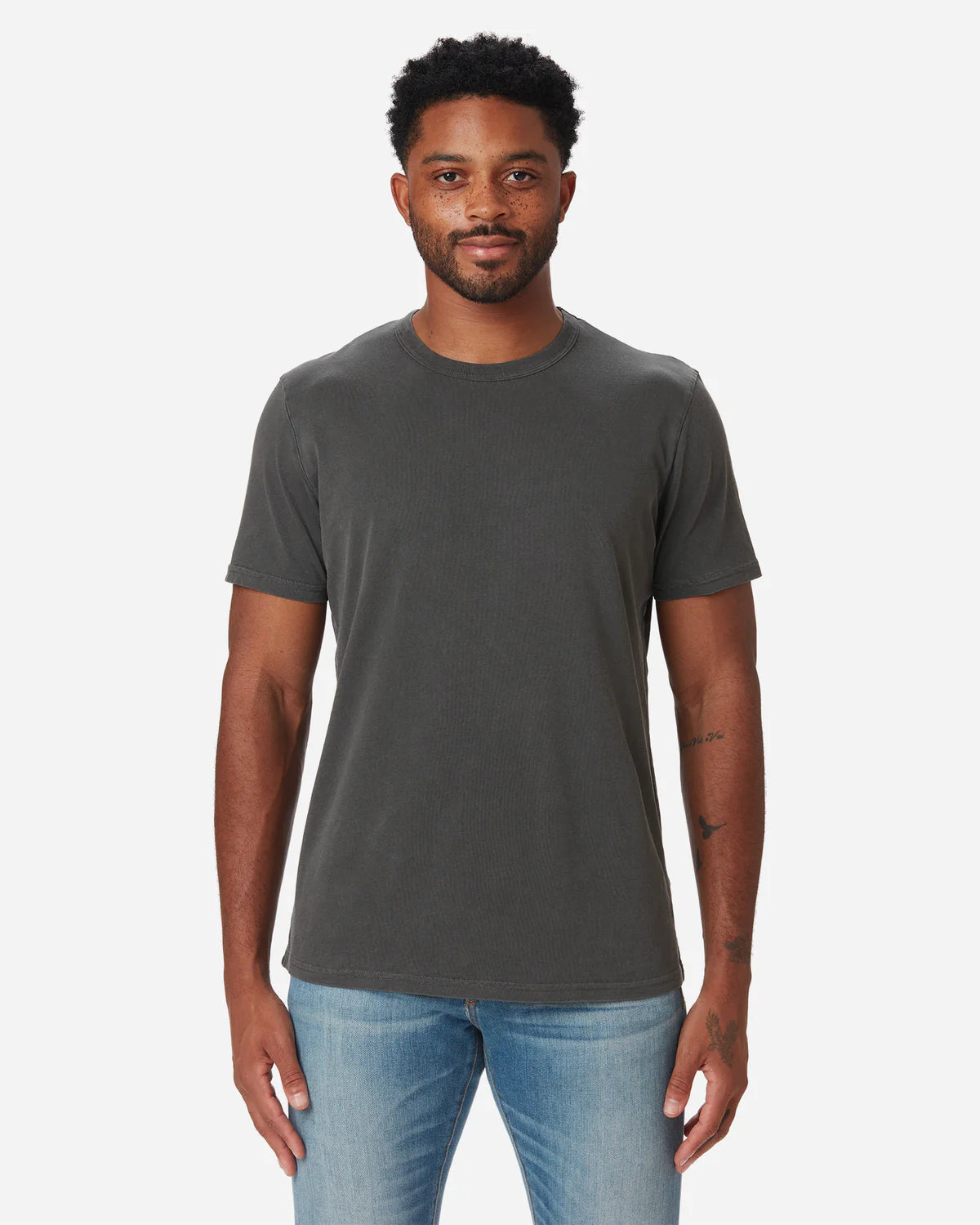 SUPER SOFT "SUPIMA" COTTON TEE - CARBON