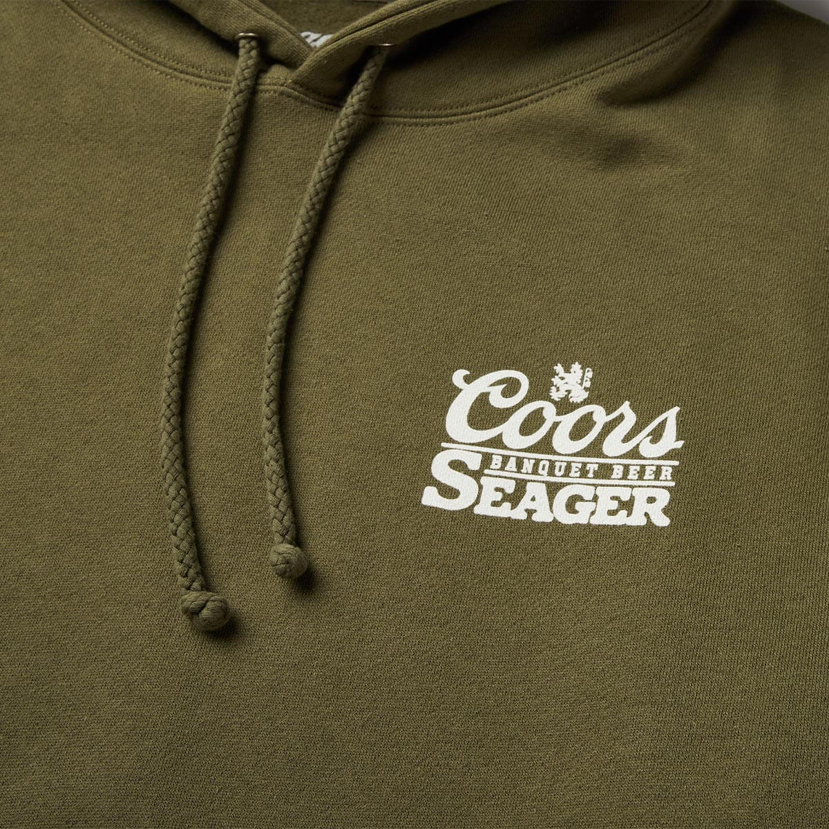 Seager X Coors Banquet Bumper Fleece Olive