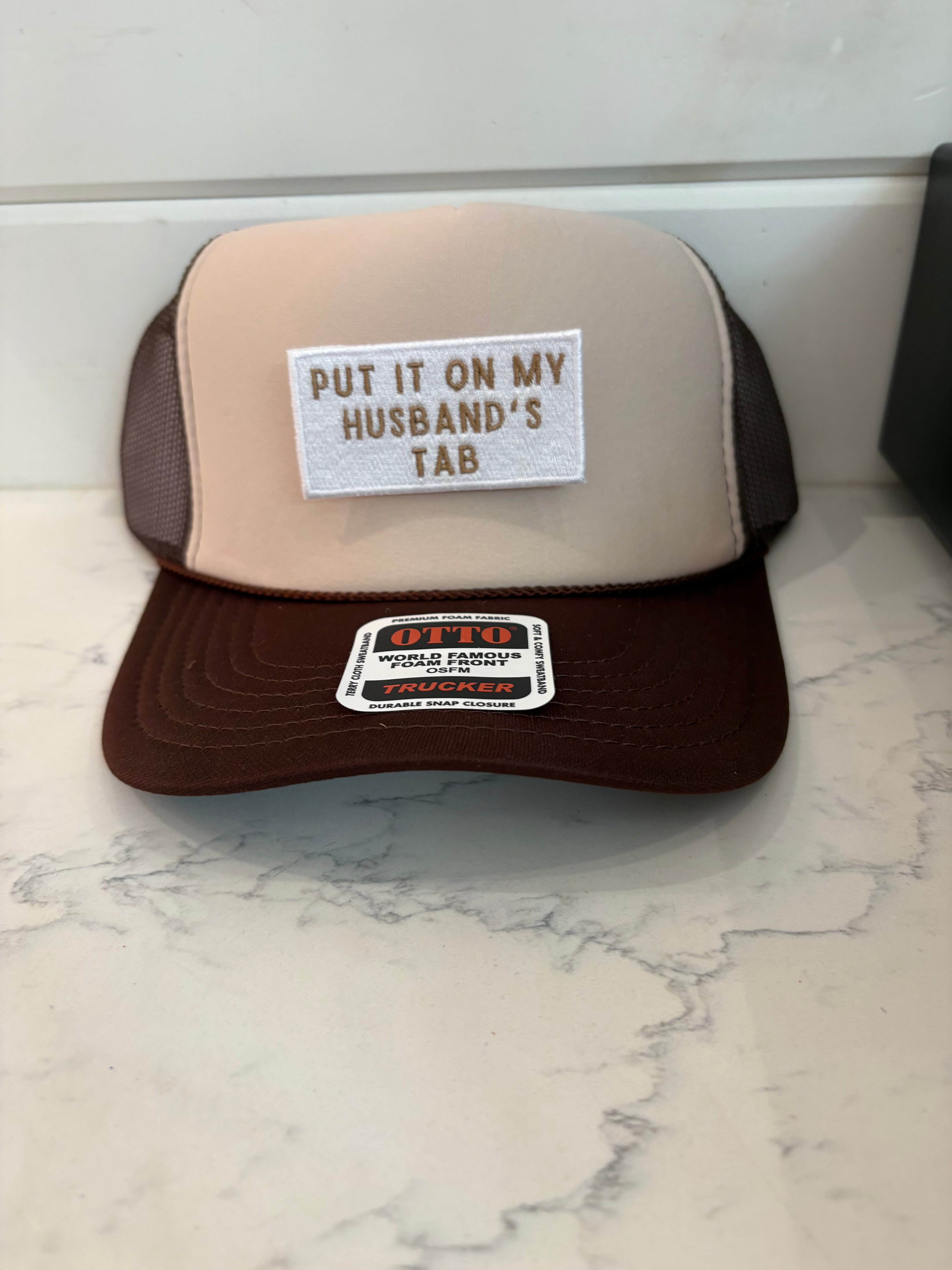 Put it one my Husbands Tab Patch