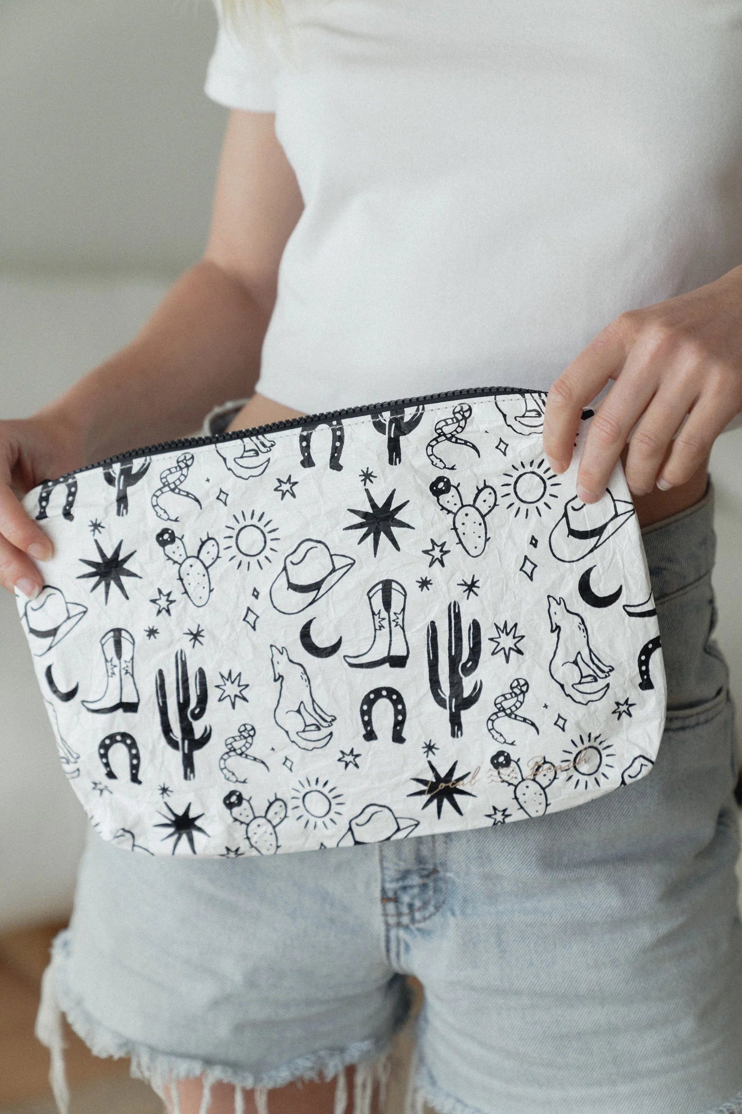 Western Water Resistant Tyvek Printed Pouch