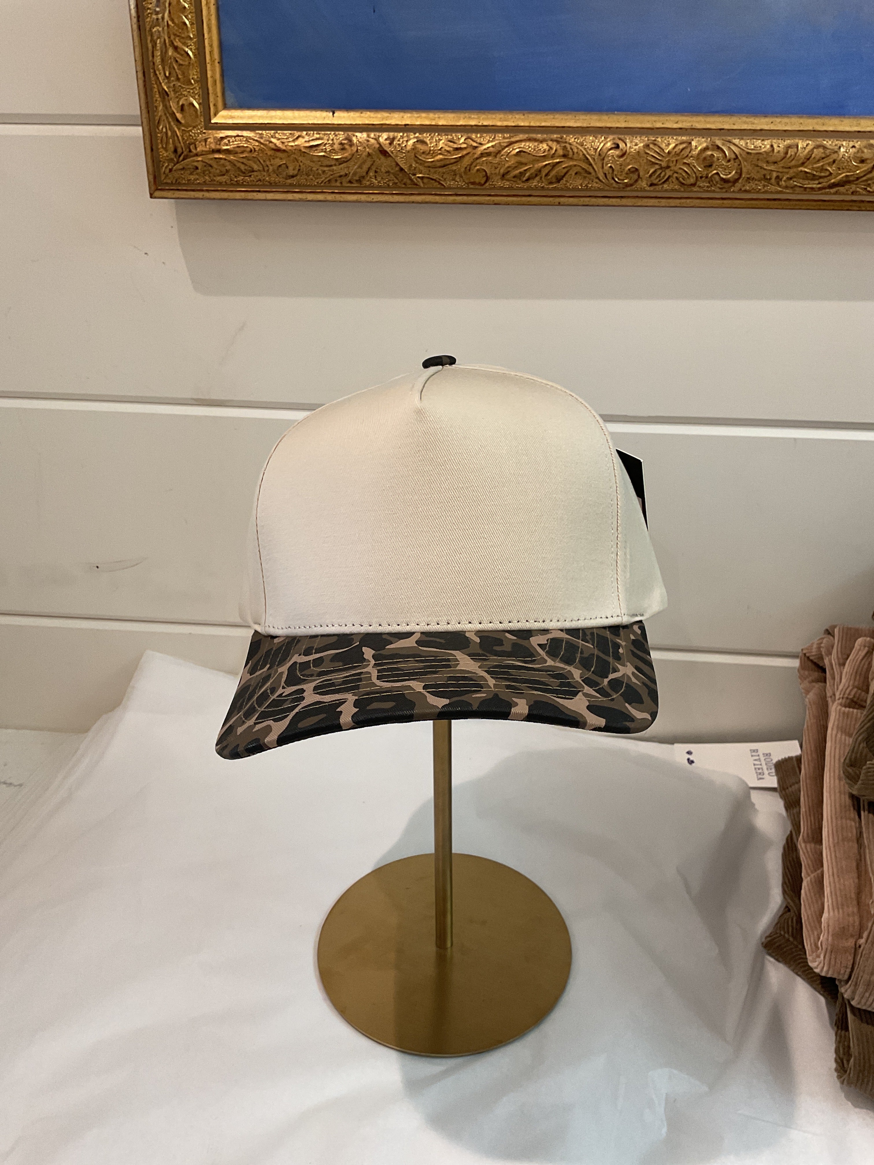 Cheetah print trucker hat