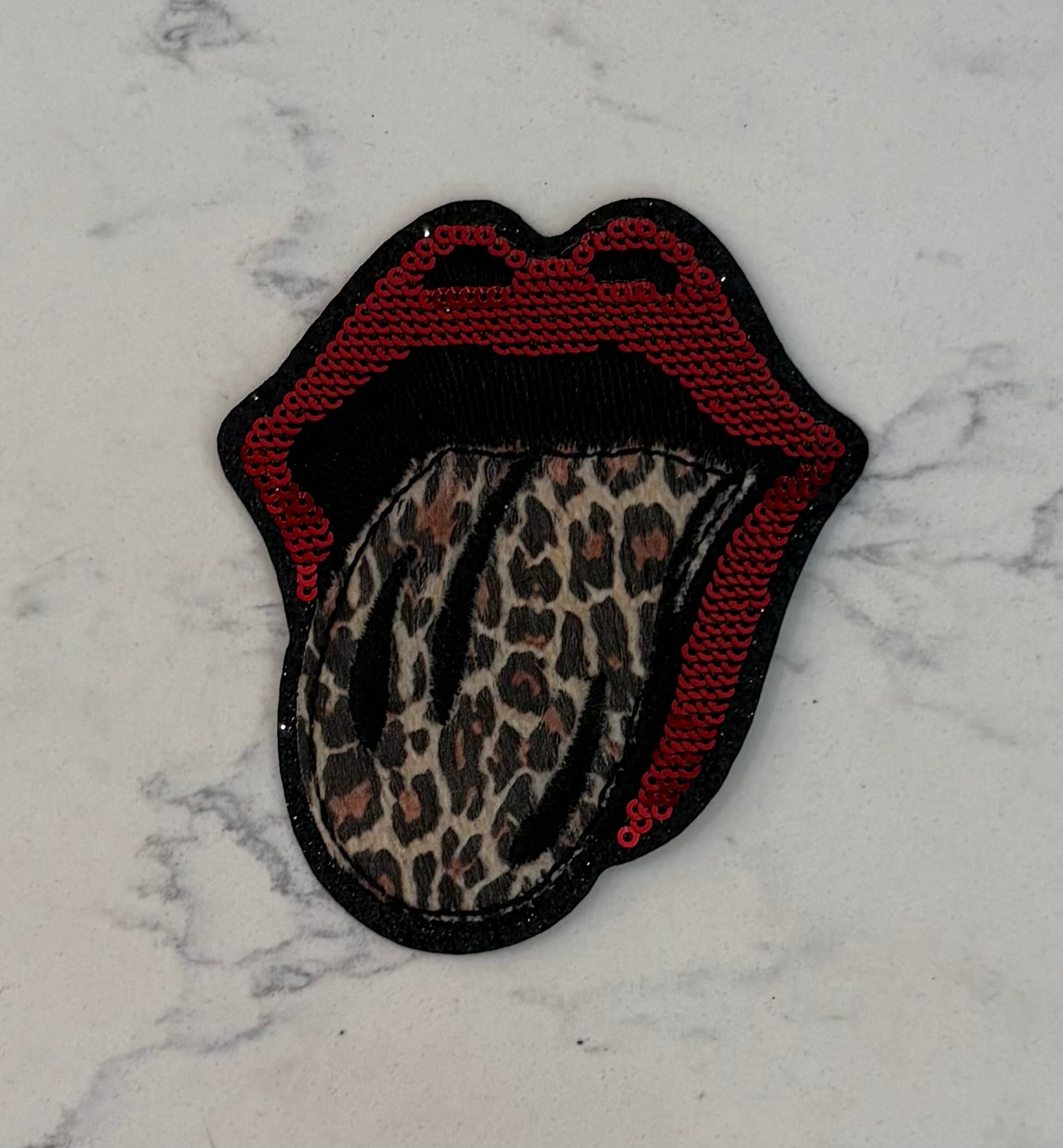 Leopard Tongue Lip Patch