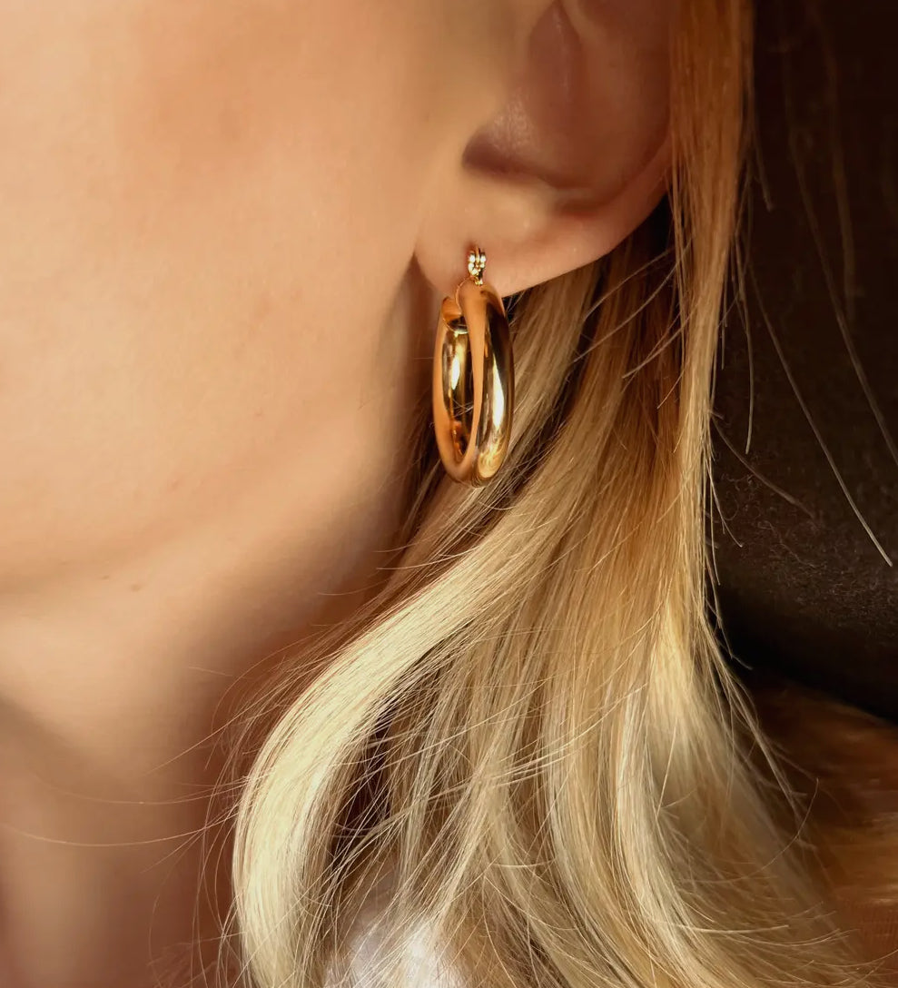 Tube Hoop Earrings