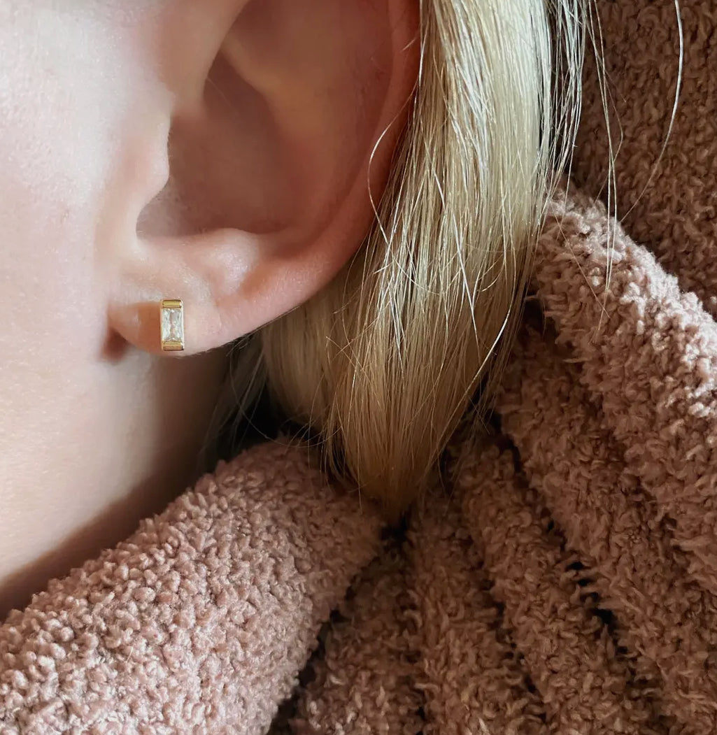 Baguette Stud Earrings