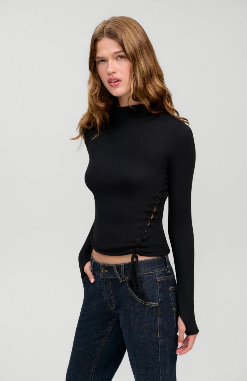 Adele Mock Neck Top