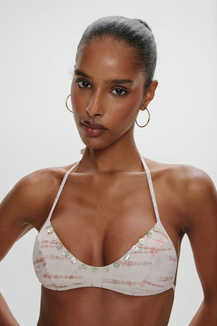 Micah Halter Bikini Top- Sand Drift