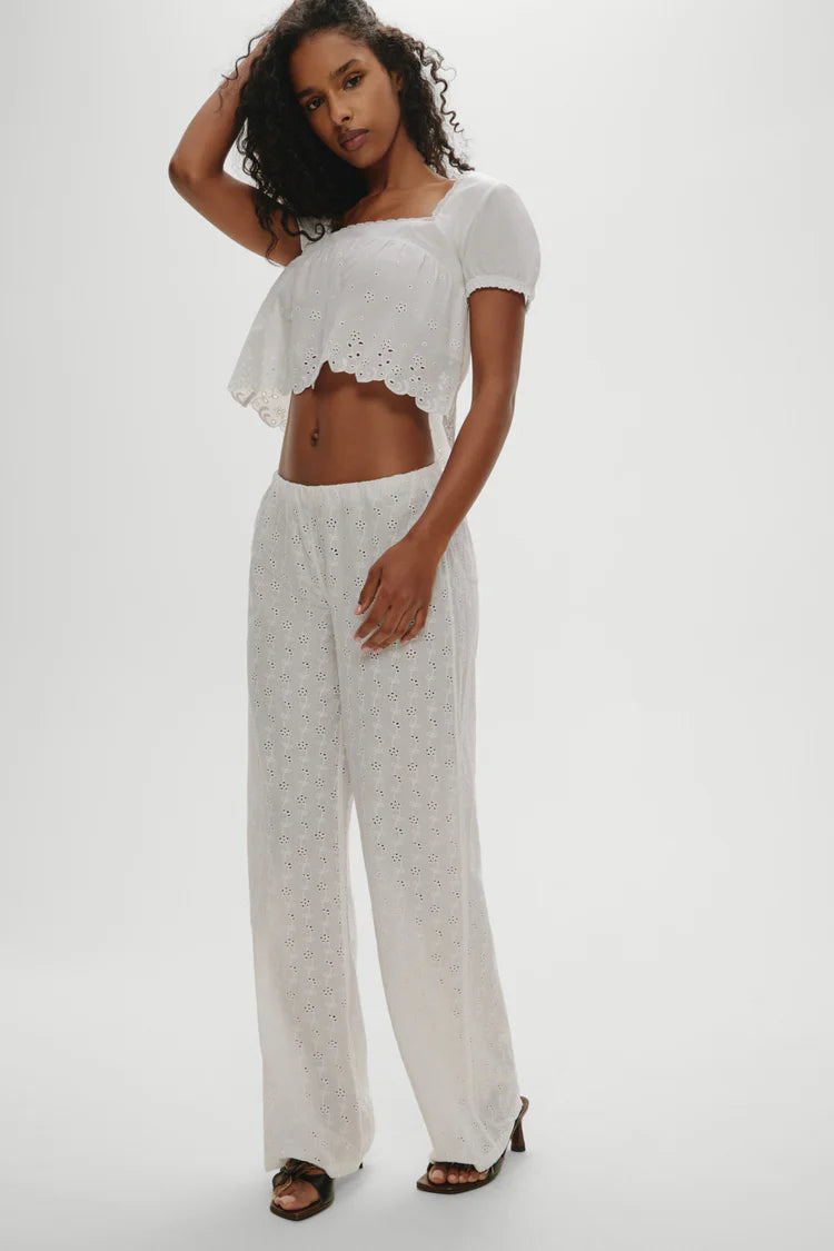 Princess Eyelet Pants- Daisy Eyelet