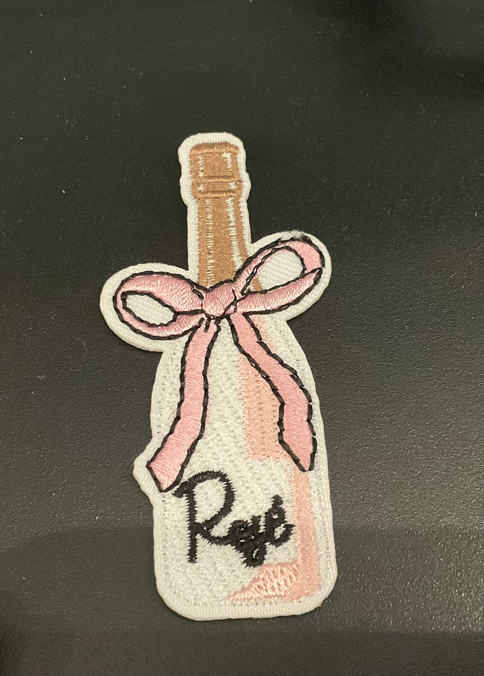 Rose Bottle W/ Bow Patch