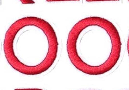 Varsity Letter O Patch