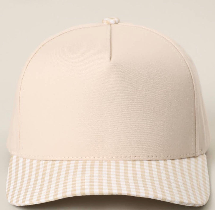 C.C. Two tone canvas trucker hat