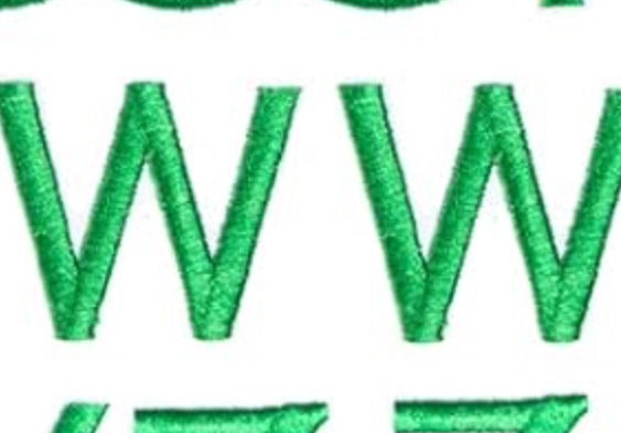 Varsity Letter W Patch