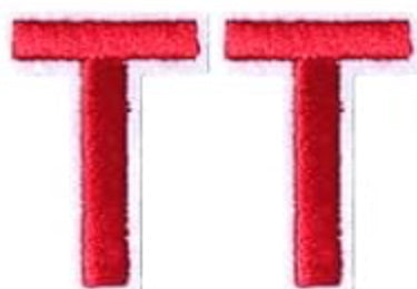 Varsity Letter T Patch