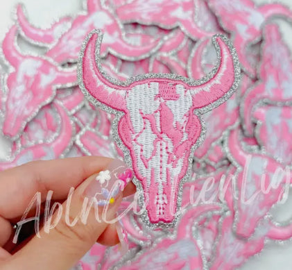 Pink Skull Patch