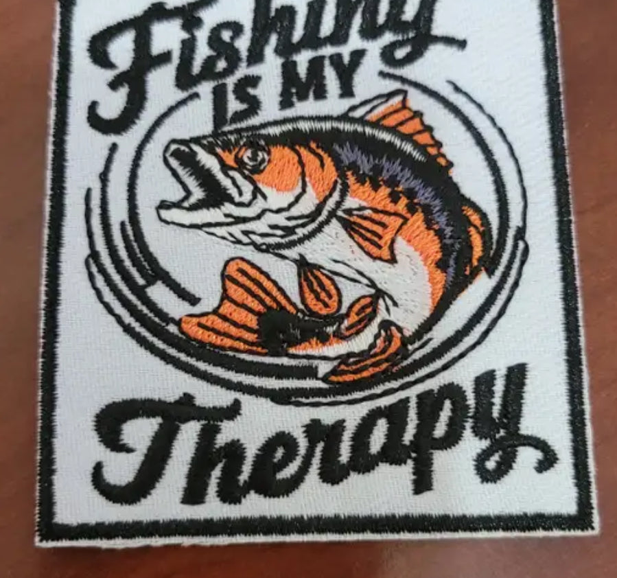 Fishing Is My Therapy Patch