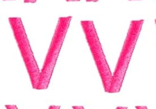 Varsity Letter V Patch