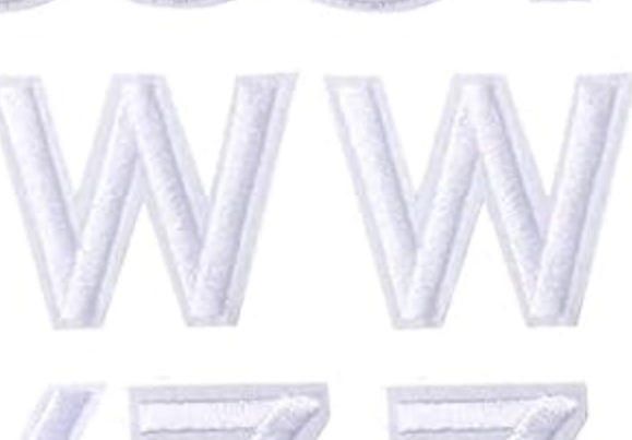 Varsity Letter W Patch