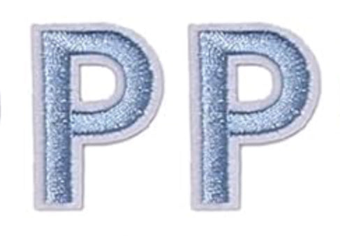 Varsity Letter P Patch