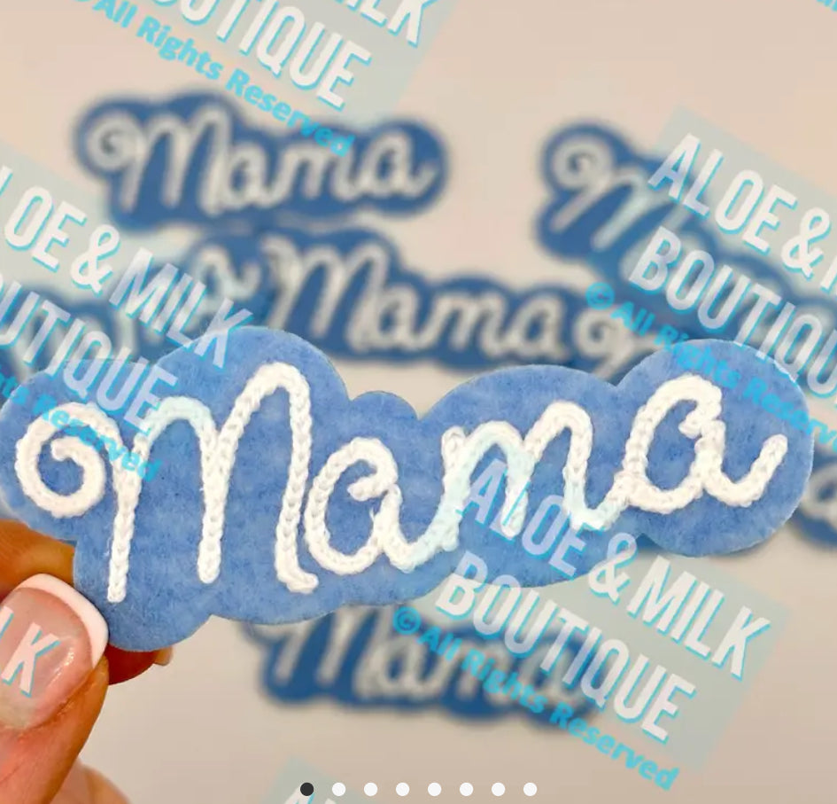 Blue Mama Stitch Patch