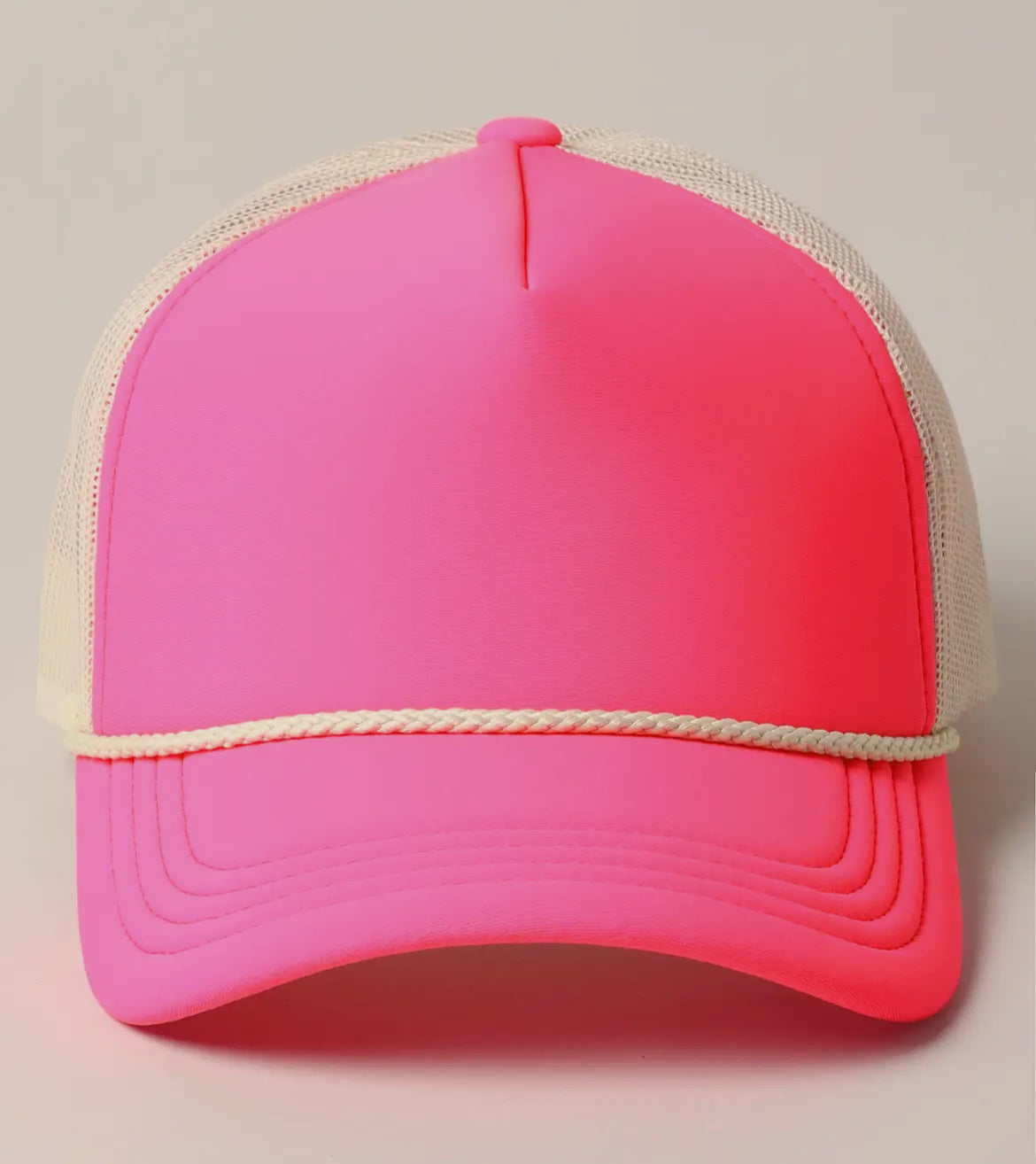 Kbethos Plain foam rope mesh trucker hat