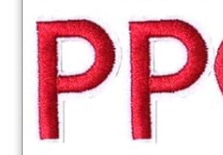 Varsity Letter P Patch