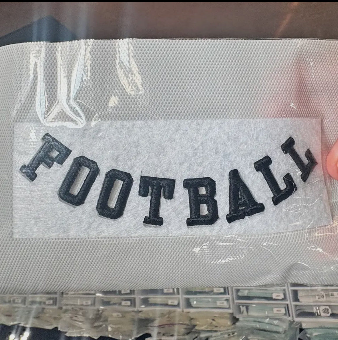 Football upside down patch