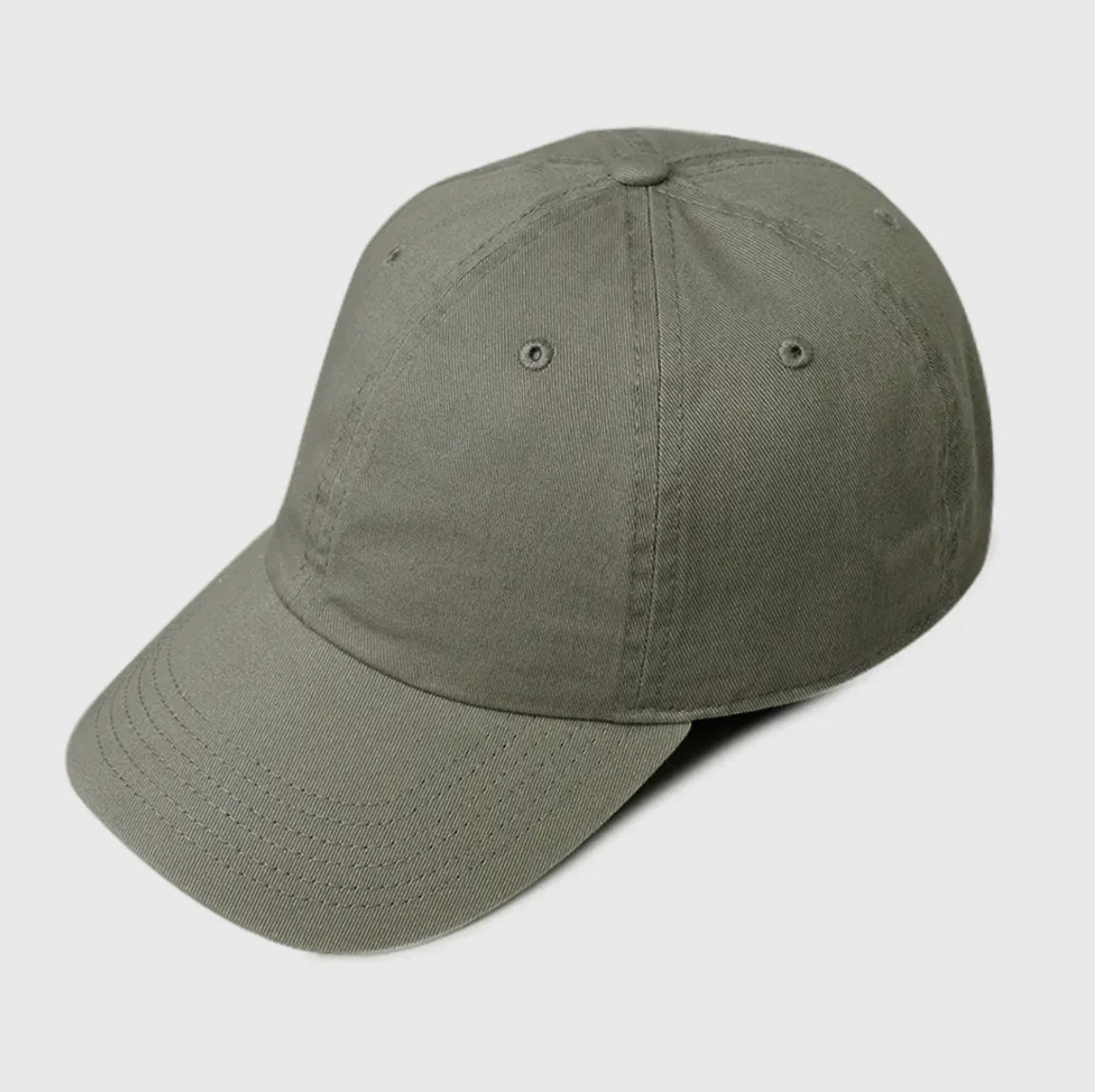 Plain solid stone washed adjustable dad cap