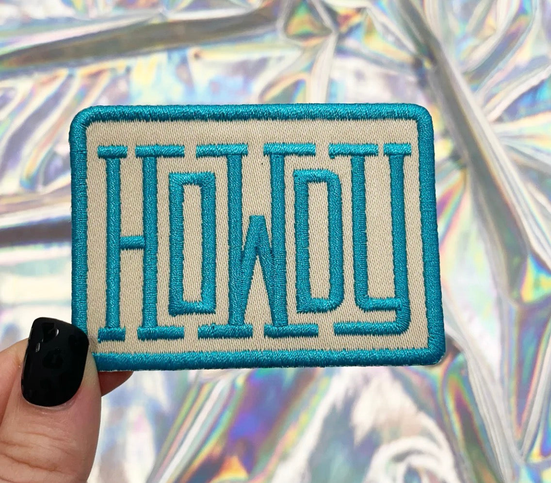Blue Howdy Patch