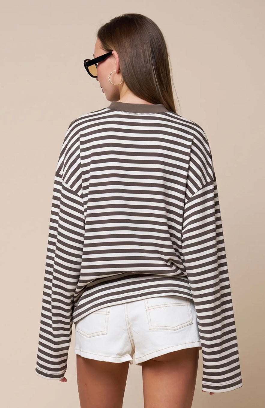Blake Oversized Stripe Top