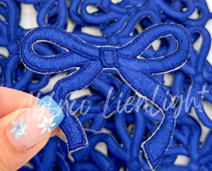 Blue Bow Patch