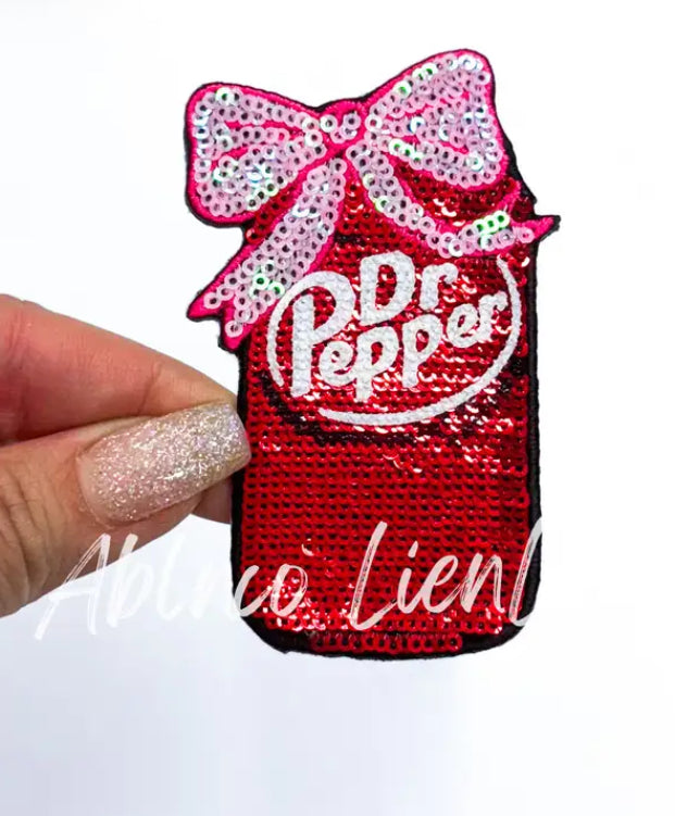 Dr Pepper Sequin Medium Patch
