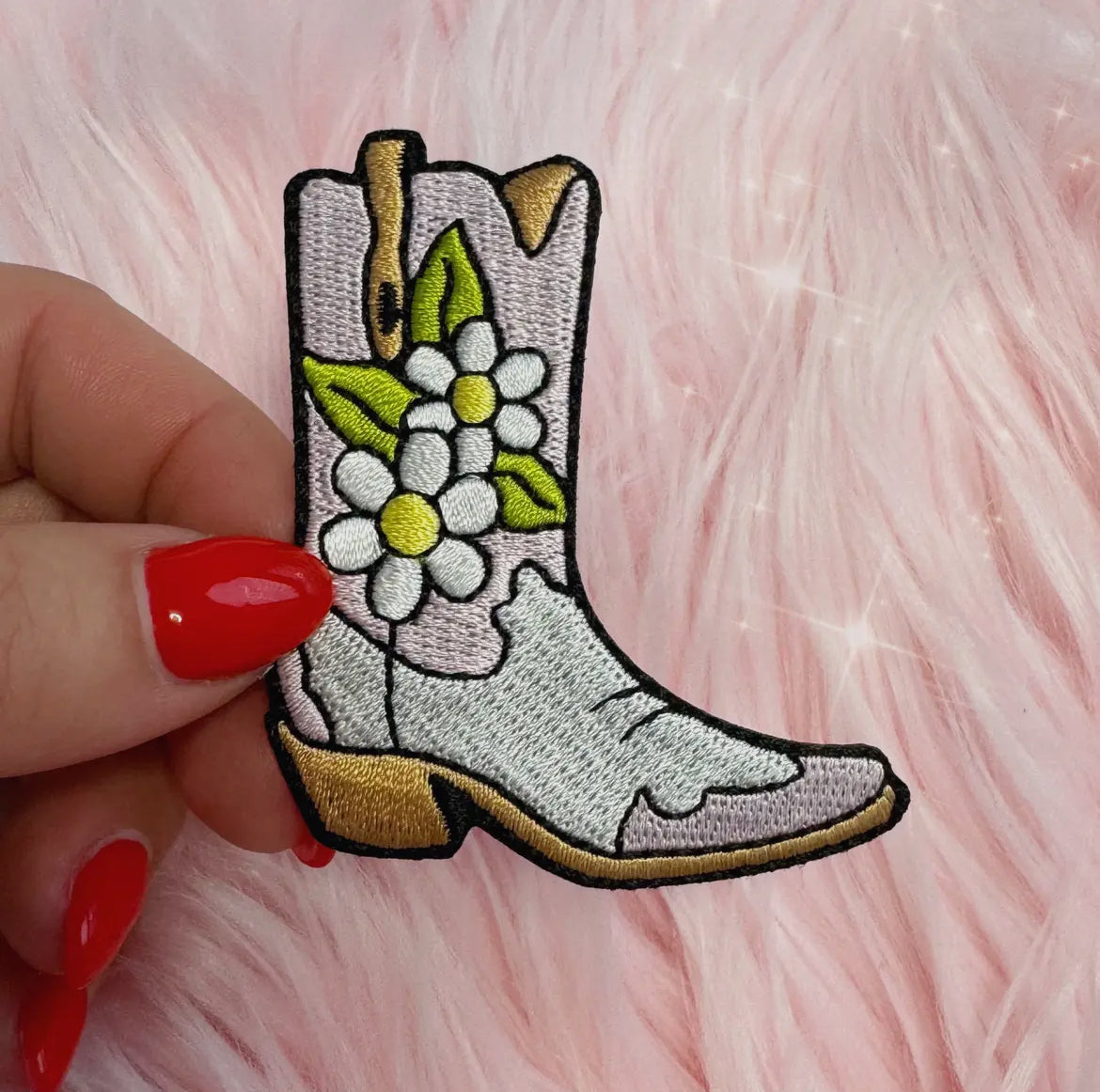 Daisy Cowgirl boot patch