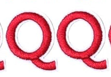 Varsity Letter Q Patch