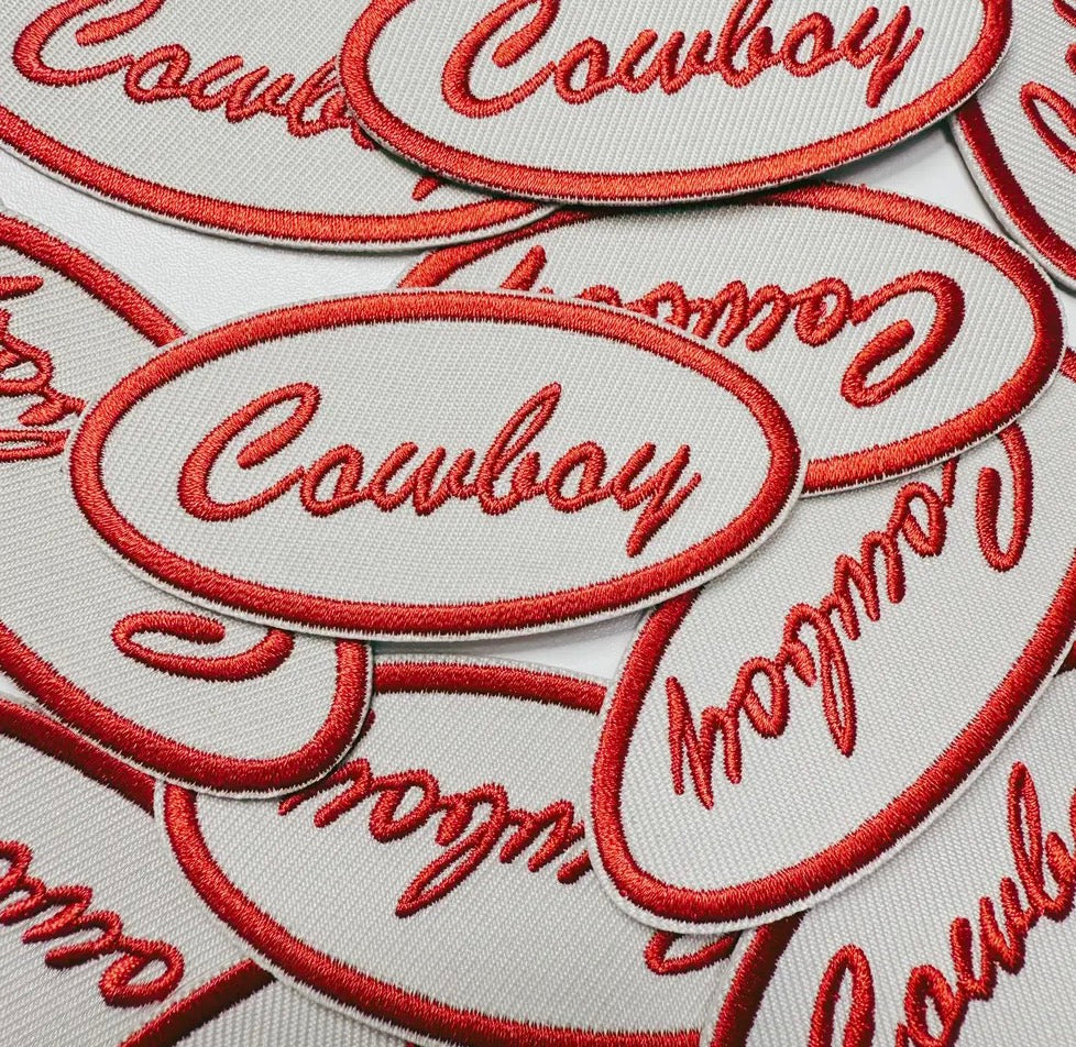 Red Cowboy patch