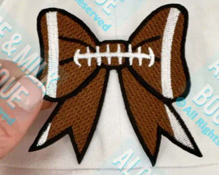 Football Bow Patch