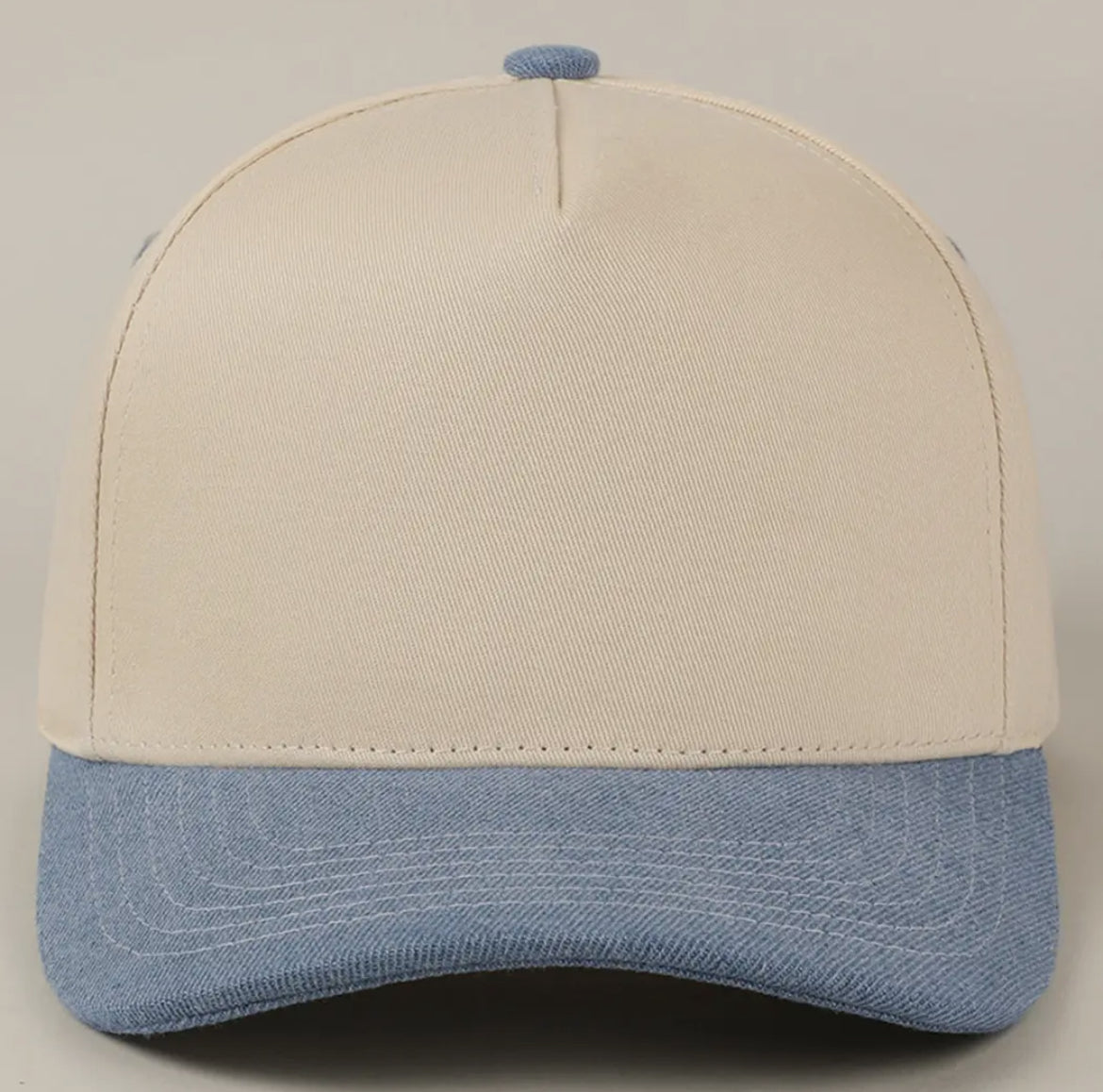 C.C. Two tone canvas trucker hat