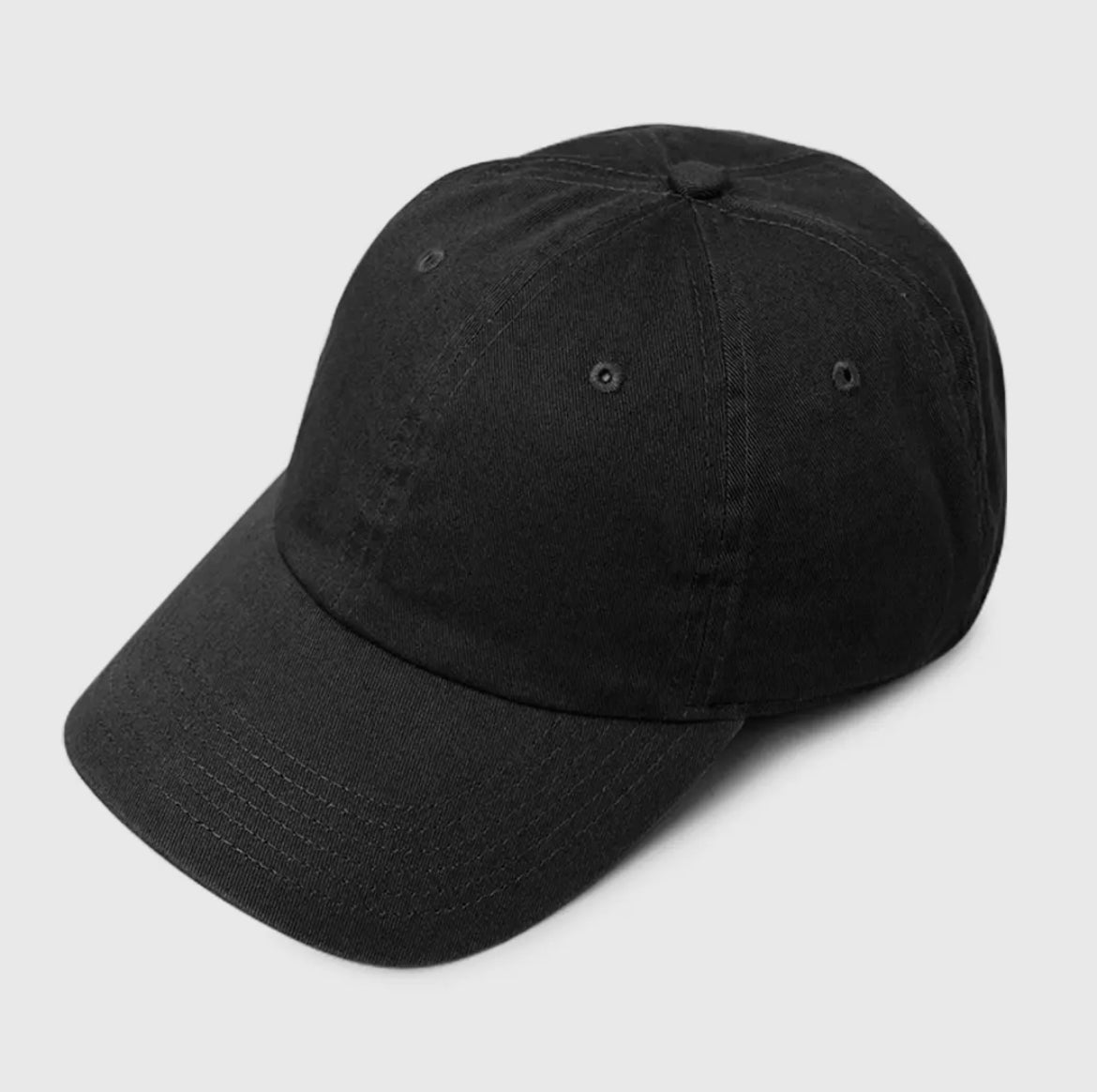 Plain solid stone washed adjustable dad cap