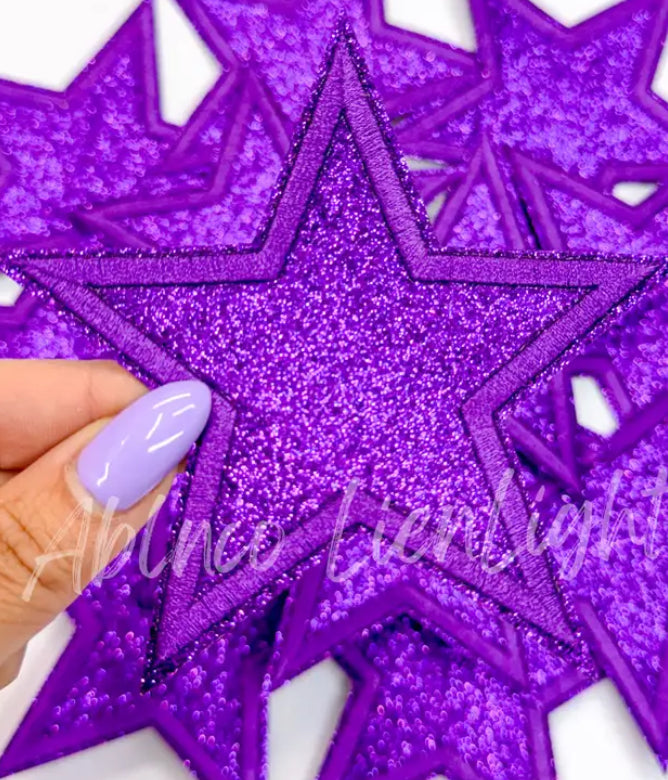 Purple Sparkle Star Patch