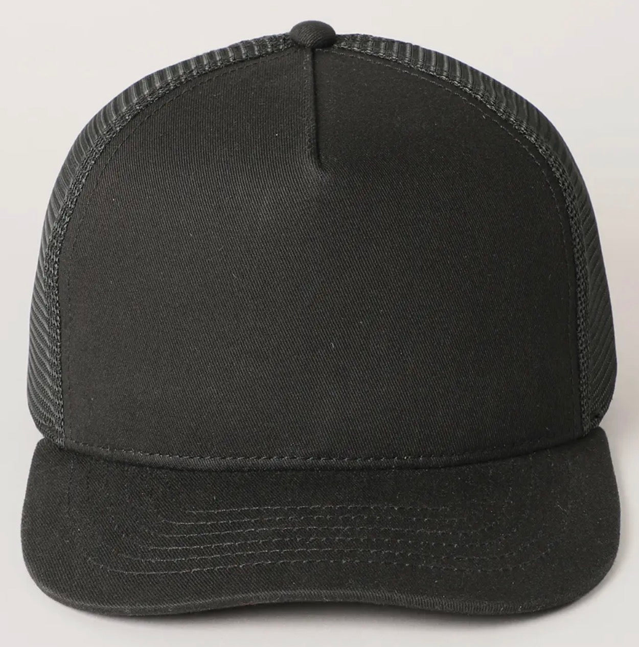 Newhatten Solid Canvas Mesh Trucker Hat