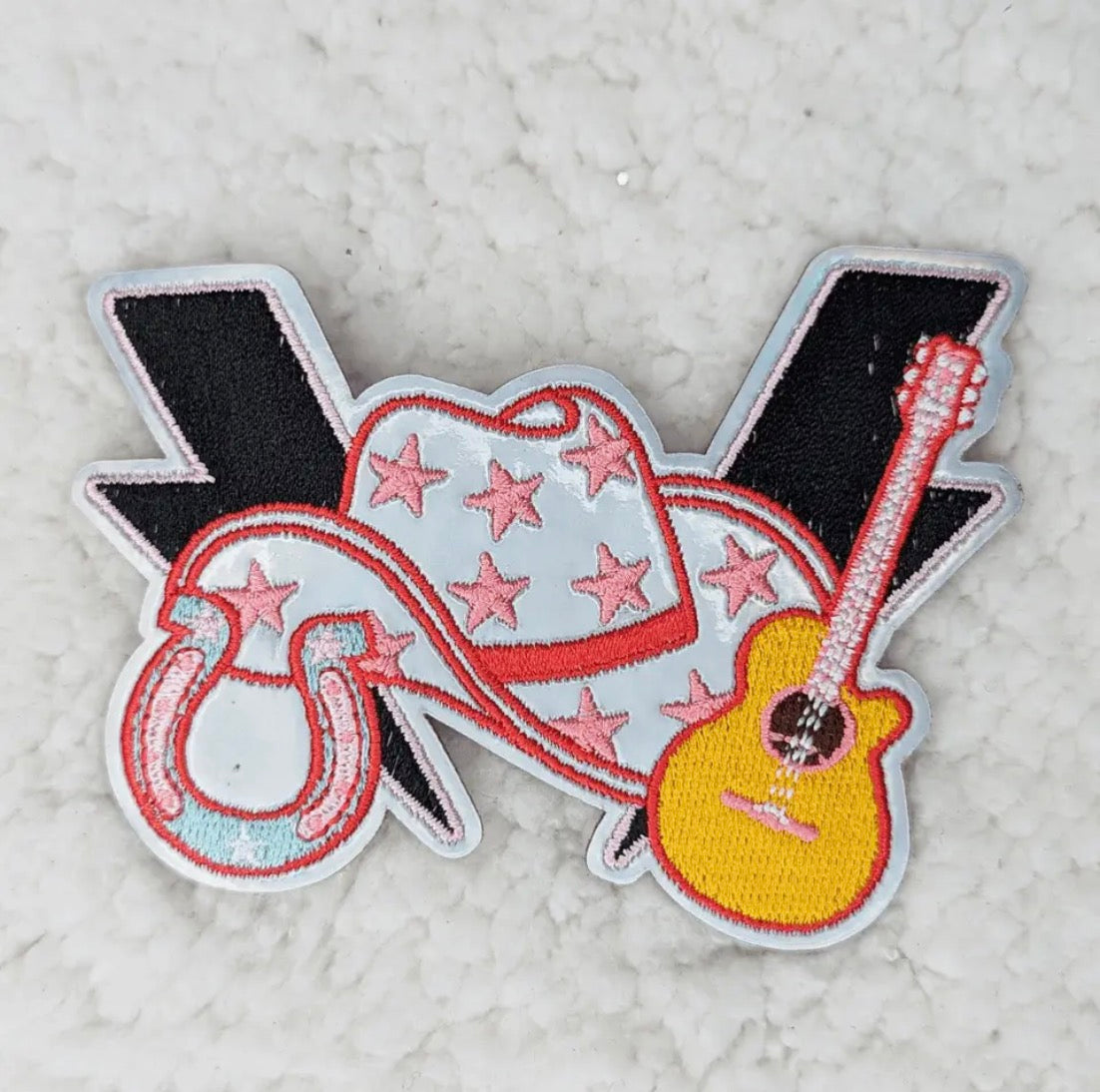 Country western collage patch