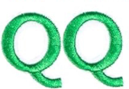 Varsity Letter Q Patch
